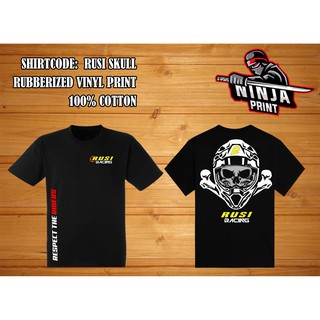 ชุดเซ็ต 2 ชิ้น - เสื้อแข่ง RUSI SKULL, เสื้อยืดสําหรับขี่, เสื้อยืดผู้ขับขี่