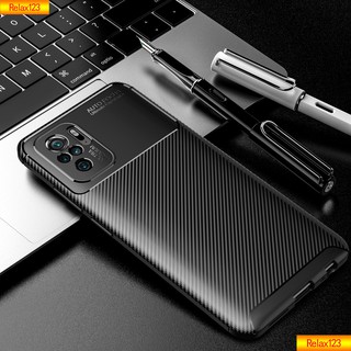 Carbon Fiber Matte Leather Case Xiaomi Xiomi Mi Redmi Note 10 Pro Note10 Pro Note10Pro 4G 5G Camera Protector Non slip Casing Soft Shockproof Phone Case Cover