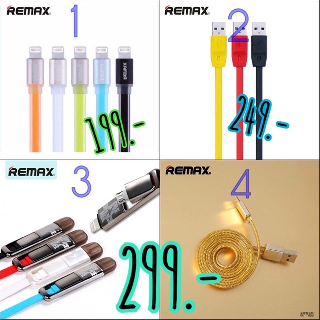 สายชาร์จ Remax