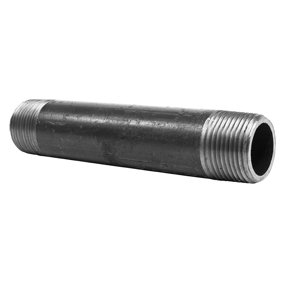 เกลียว​ 2​ ข้าง ท่อสั้น อุปกรณ์ท่อ ท่อเหล็กสติม SCH40​ มีตะเข็บ carbon steel pipe nipple ERW BSPT 1/2" - 2" 10,15,20cm