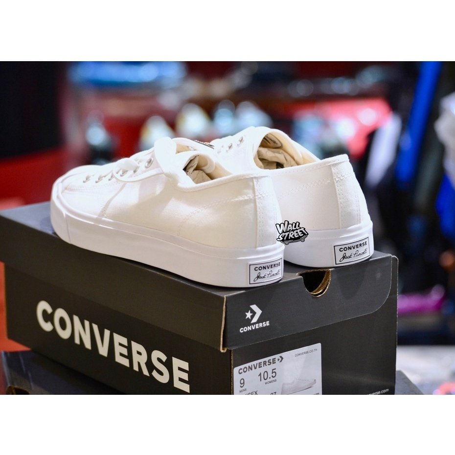 ◊▤☑[ลิขสิทธิ์แท้]Converse รองเท้าผ้าใบ รุ่น Jack Purcell White มีสินค้าพร้อมส่ง