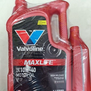 น้ำมันเครื่อง เบนซิน วาโวลีน vavoline 10W-40 Max-Life เบนซิน 4+1.