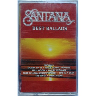 Cassette Tape เทปคาสเซ็ตเพลง Santana Best Ballads ลิขสิทธิ์ ซีล