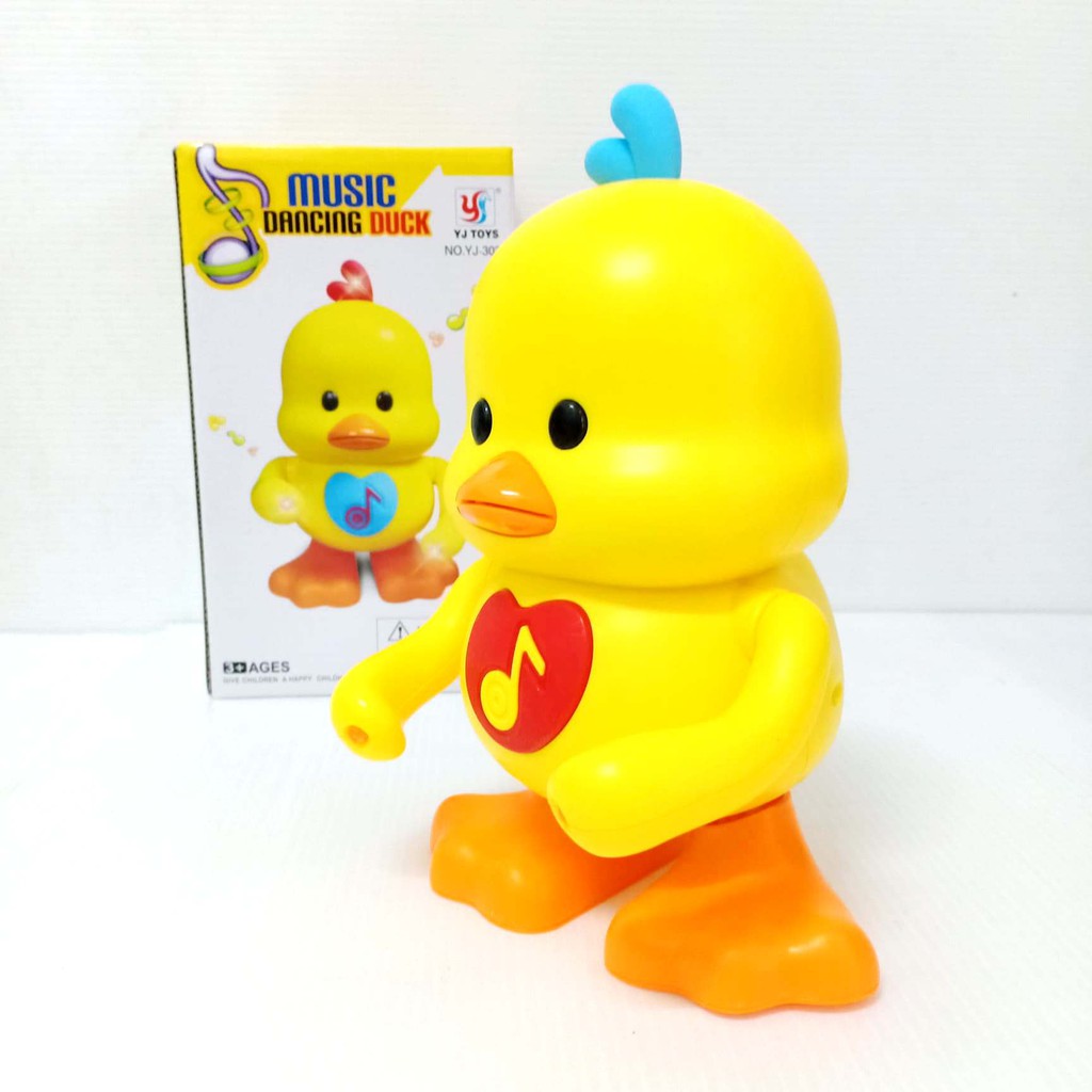 เป็ดเต้น DUCK DANCE ใส่ถาน มีเสียง มีไฟ ถ่าน ขนาด 2A 3 ก้อน น่ารักดี เด็ก ๆ ชอบ แน่นอน เทสสินค้า .