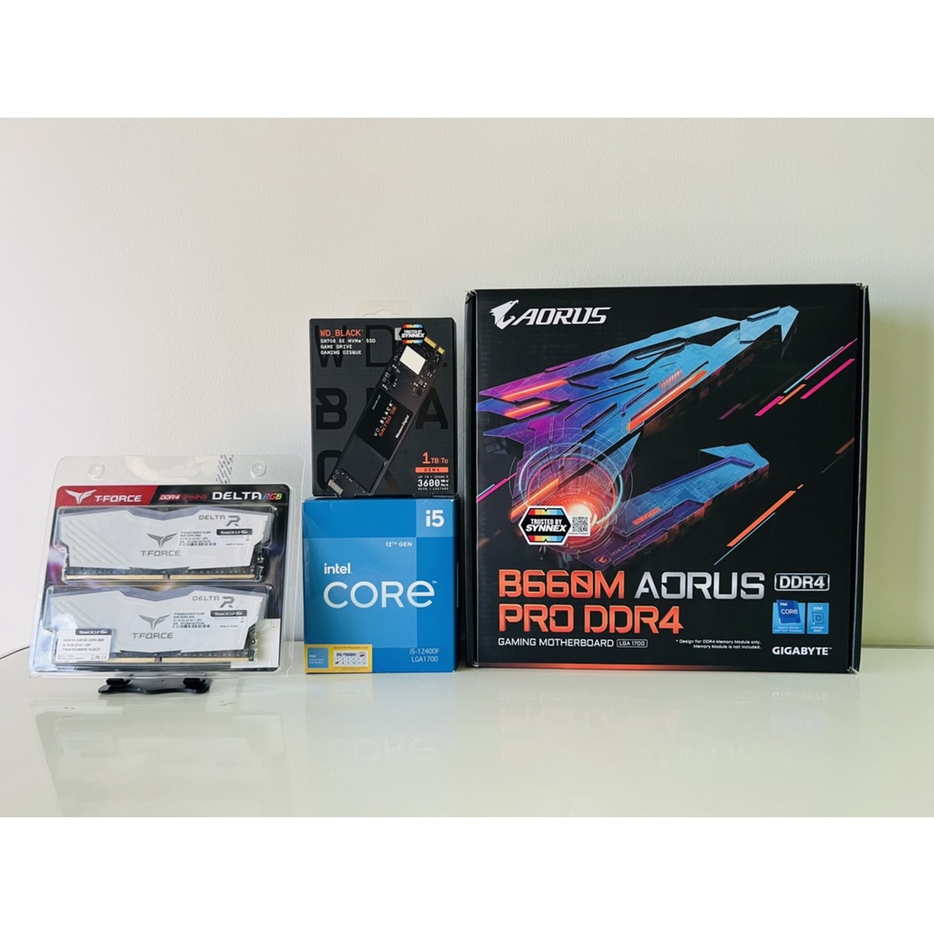 COMPUTER SET I5-12400F-MB GIGABYTE B660M AORUS PRO-RAM 16.G RGB-M2 1.TB