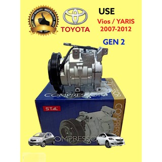 คอมแอร์ วีออส 2007-2012 คอมแอร์ ยาริส 2007-2012(STAL 10S11C) COMPRESSURE  VIOS - YARIS 07-12 คอมแอร์ VIOS-YARIS 2007-12