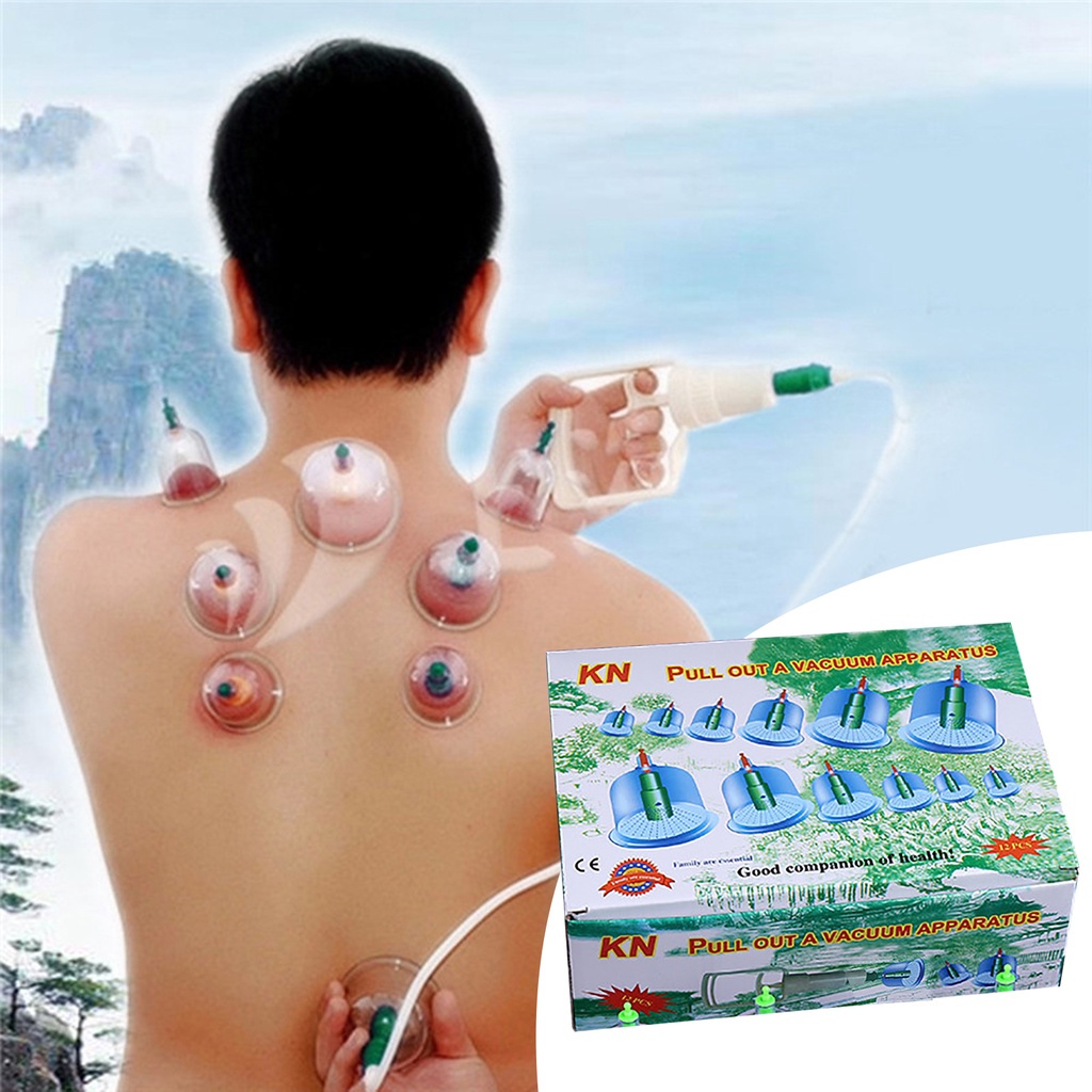 Massage & Therapy Devices 114 บาท ถ้วยดูดสูญญากาศถ้วยนวดเพื่อสุขภาพถ้วยนวด 12 ชิ้น Health