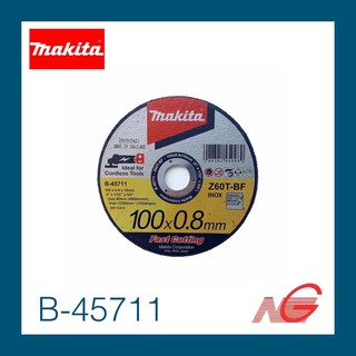 ใบตัดสแตนเลส MAKITA 4" x 0.8mm B-45711 ตัดเร็ว Z60T-BF