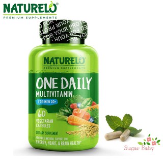 NATURELO One Daily Multivitamin for Men 50+ (60 Vegetarian Capsules) วิตามินรวม สำหรับผู้ชายอายุ 50 ปีขึ้นไป