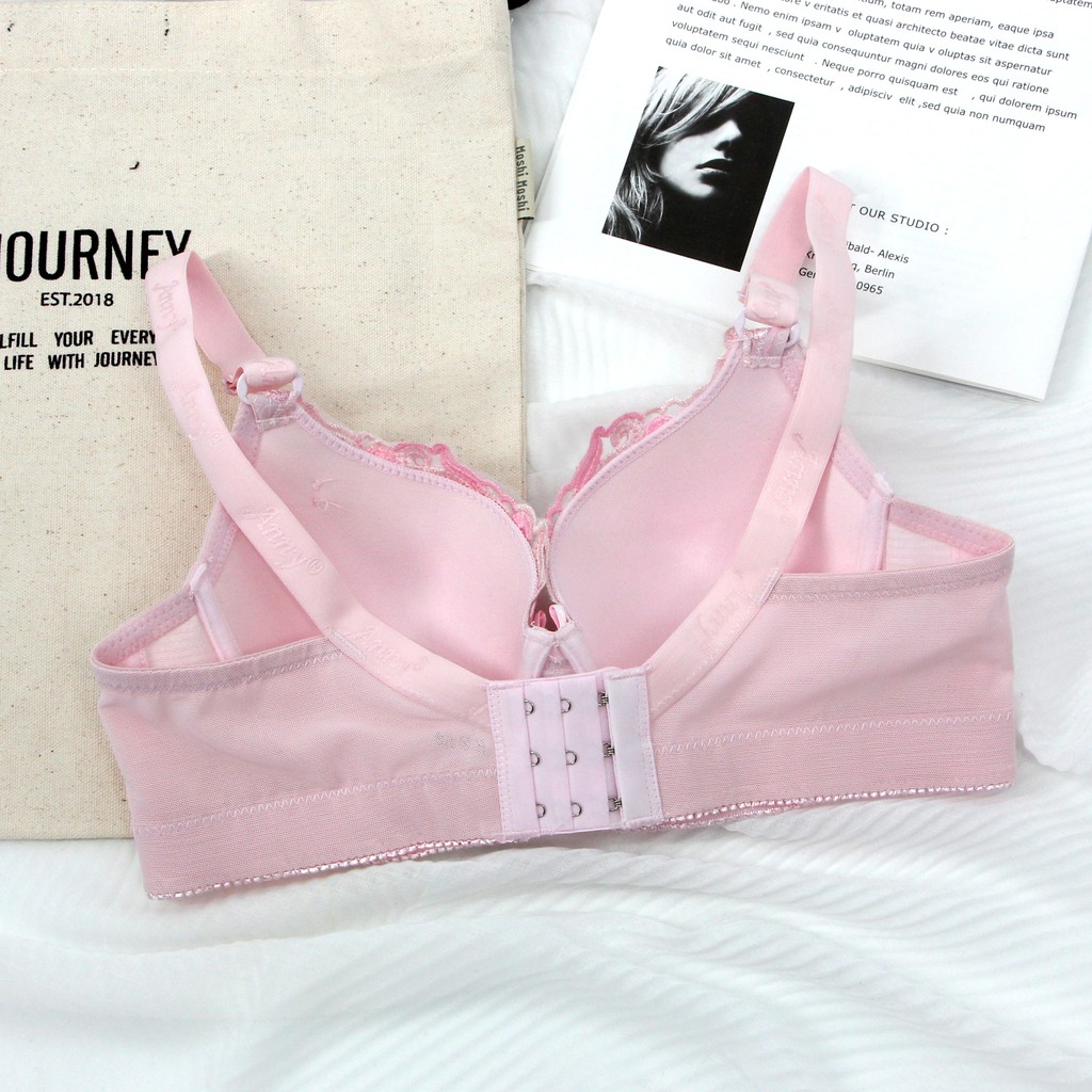 ชุดชั้นใน Anny รุ่น0777_S1 คัพB-C เสื้อใน 3ตะขอ บรามีโครง ทรงใหญ่  ดีไซน์ด้วยผ้าตะข่ายรอบตัว แต่งลายปัดลูกไม้บนเต้า - รูปที่ 2