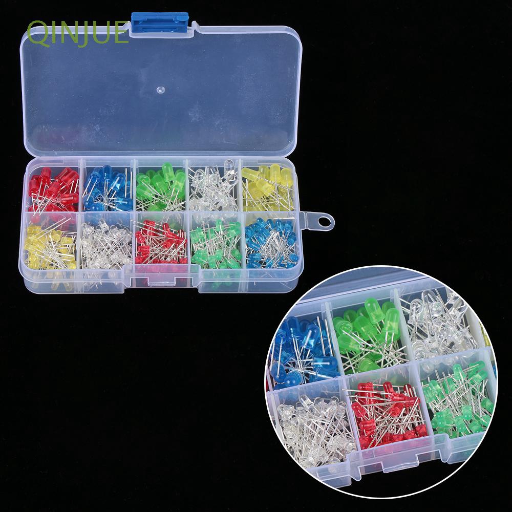 500 Assortment LED Light 3mm 5mm Assorted Kit 5 Colors Practical Electronics