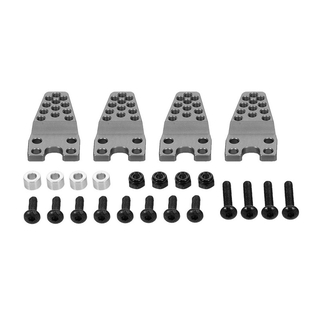 โช๊คอัพอลูมิเนียม 4 ชิ้น สําหรับอัพเกรดรถไต่หินบังคับ 1/10 Axial SCX10