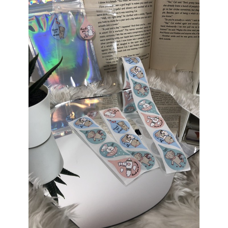 สติ๊กเกอร์ Thank you [[สติ๊กเกอร์ ขอบคุณลูกค้า]]