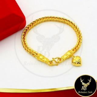 95BD สร้อยข้อมือ สร้อยข้อมือแฟชั่น ลายสี่เสา งานเคลือบแก้ว เหมือนแท้ 100% ทองโคลนนิ่ง ทองชุบ ทองเคลือบแก้ว น้ำหนัก 1 บาท