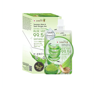 [กล่อง x4ซอง] สมูทโตะ อโล-อี สเนล ไบรท์ เจล Smooto Aloe-E Snail Bright Gel 50 กรัม