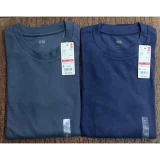 Uniqlo  เสื้อคอกลม Soft Touch แขนยาว Size M-L .