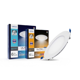 โคมดาวน์ไลท์ LeKise LED Slim Downlight วงกลม 12W/DL