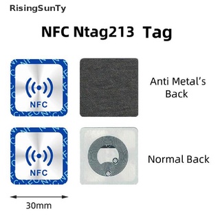 [RisingSunTy] สติกเกอร์ฉลาก โลหะ ป้องกันรอย NFC 1 ชิ้น สําหรับโทรศัพท์ NFC ทุกรุ่น ♨ขายดี