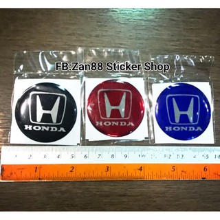 สติ๊กเกอร์ กลมนูน สำหรับติดดุมล้อ โลโก้ฮอนด้า Honda