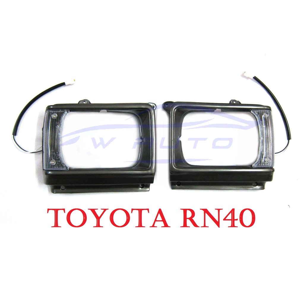 (1คู่) เบ้าไฟหน้า ไฟมุม โตโยต้า RN40 1981-1983 รุ่นม้ากระโดด TOYOTA HILUX RN40 LN40 LN46 RN46 ของแต่