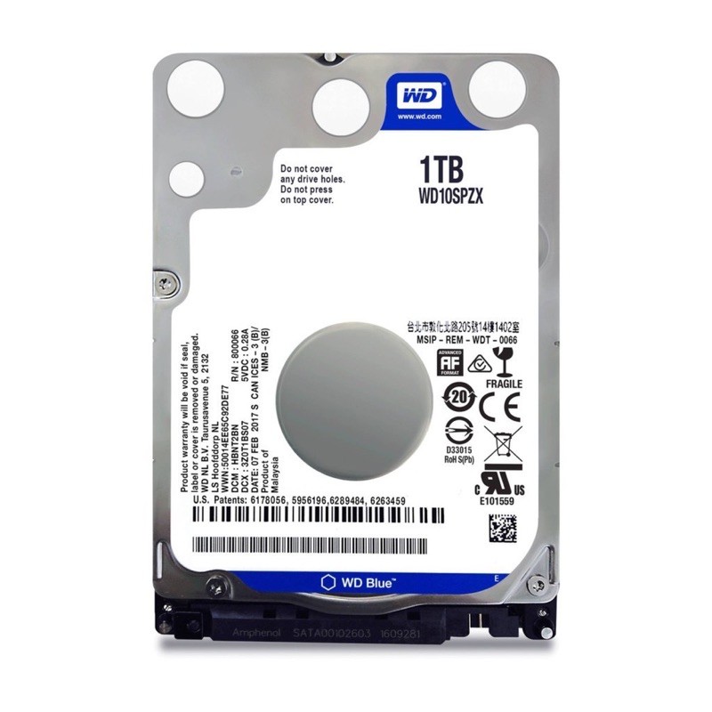 ฮาร์ดไดรฟ์ 1 TB WD Blue รุ่น WD10SPZX