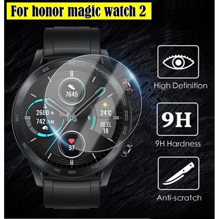 2 ชิ้น กระจกนิรภัยกันรอยหน้าจอ 9H สำหรับ Huawei honor Watch magic 2 (46mm) Tempered Glass Screen Protector For honor magic 2 46mm Watch