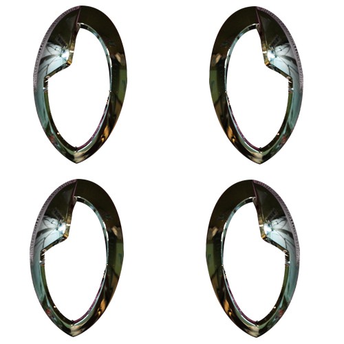 ครอบไฟเลี้ยว 4 ชิ้น FINO ไม่มีเส้น ชุบโครเมี่ยม