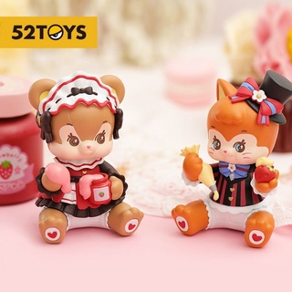 【ของแท้】52TOYS Fuwa ชุดกล่องสุ่ม ตุ๊กตาฟิกเกอร์ FUWA Sweetberry Tea 6 ชิ้น