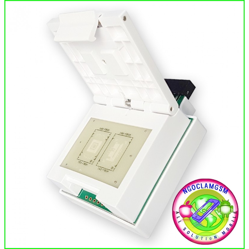 2 in 1 eMMC / eMCP ซ็อกเก็ต (169-FBGA,153-FBGA,162-FBA,186-FBA) อะแดปเตอร์ซ็อกเก็ตสําหรับ UFI-Box