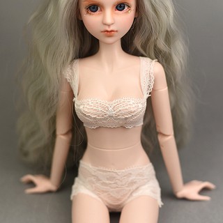 ชุดชั้นในลูกไม้สีขาวสำหรับตุ๊กตา 1 / 4 BJD