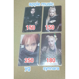 พร้อมส่ง การ์ดของแถม yg, apple music blackpink born pink ลิซ่า จีซู โรเซ่