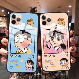 เคสโทรศัพท์มือถือกระจกนิรภัย กันกระแทก กันรอยขีดข่วน ลาย Minamoto Shizuka Nobita Nobi สําหรับ Samsung Galaxy A33 A53 A73 5G A13 A23 A52 A72 A32 4G A51 A71 A50 A30S