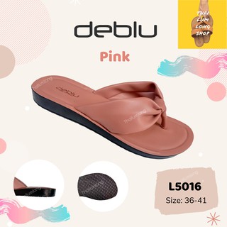 รองเท้าแตะหนีบหญิง deblu เดอบลู L5016 รองเท้าสตรี รองเท้าผู้หญิง มี 2 สี: สีทอง สีชมพู  Size 36-41