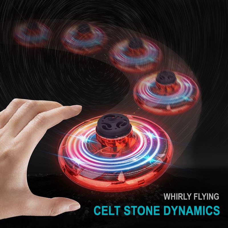 CHE Flynova Flying Spinner 360 Rotary USB ชาร์จ Flying Disc Hand Drone พร้อม LED