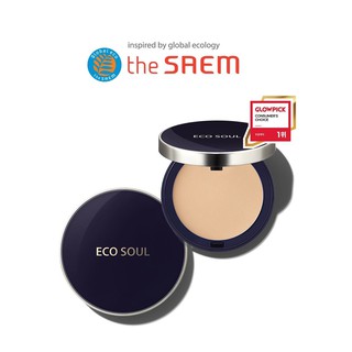 [THE SAEM] Eco Soul Perfect Cover Pact 11g  กระปุกใส่ครีมบํารุงผิว สินค้าเกาหลีแท้ๆส่งตรงจากเกาหลี