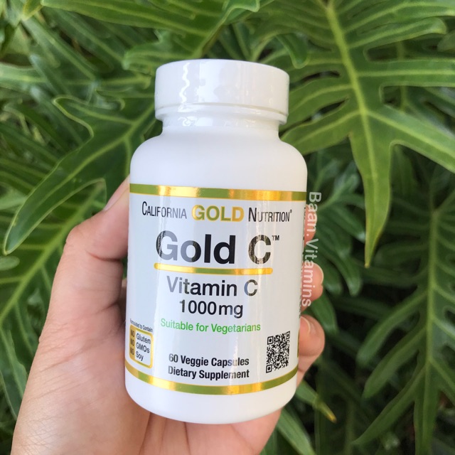 California Gold Nutrition, Gold C, วิตามินซี 1000 mg, 60 แคป