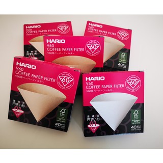 (ของแท้ JP 🇯🇵🗻) Hario V60 Coffee Paper Filter แผ่นกรองกาแฟ กระดาษกรองกาแฟ กรองกาแฟ กรองกาแฟดริป