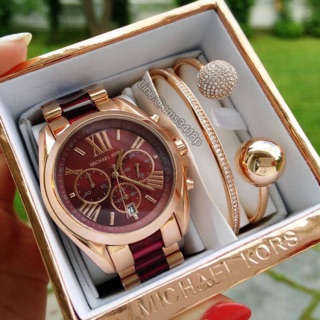 Box set of Michael Kors เซ็ทนาฬิกาและกำไลMK ของแท้ พร้อมส่ง!!!