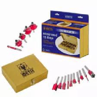 META ชุดดอกเราเตอร์  ROUTER BIT 12-PC SET