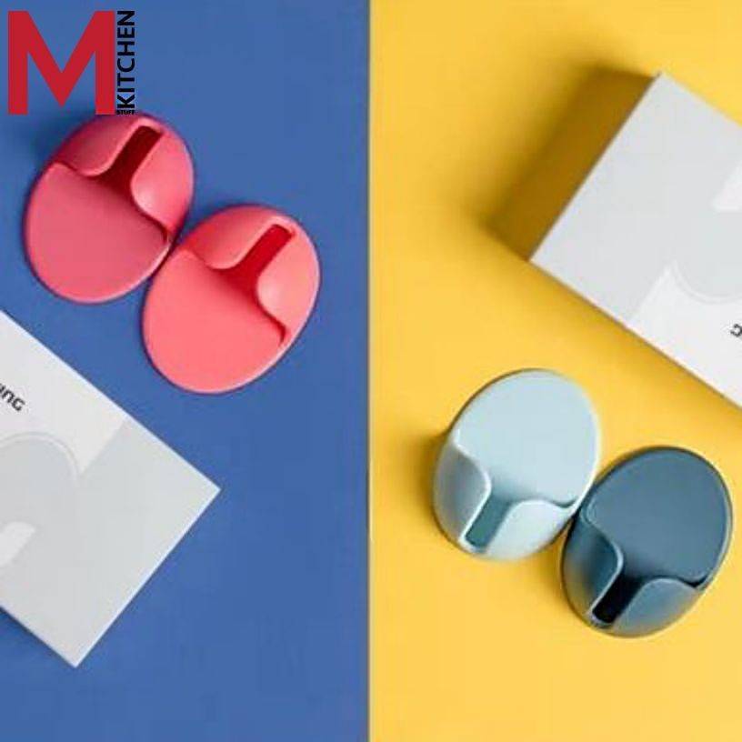 M KITCHEN WM004 ที่แขวนปลั๊กไฟ ที่จัดระเบียบสายไฟ ตะขอเสียบ ที่แขวนสายไฟ  ที่ใส่ปลั๊ก ที่เก็บสายไฟ 2 ชิ้น (A7)