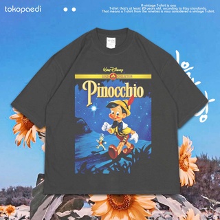 เสื้อยืดผ้าฝ้ายพิมพ์ลายขายดี เสื้อยืด พิมพ์ลาย Pinocchio OVERSIZE | เสื้อยืด ขนาดใหญ่ | Pinocchio เสื้อโอเวอร์ไซซ์ | Pin