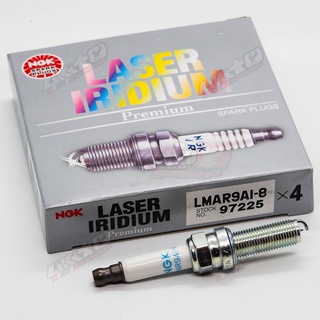 NGK หัวเทียน LASER IRIDIUM LMAR9AI-8 (4 หัว) ใช้สำหรับ BMW S1000RR, KTM 350 EXC