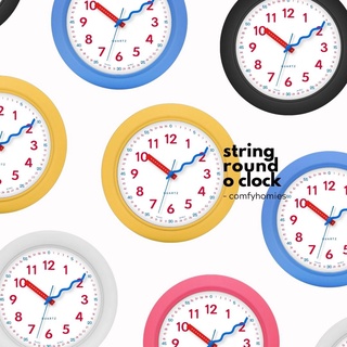 พร้อมส่ง🧢นาฬิกาแขวนผนัง STRING ROUND OCLOCK/comfyhomies/