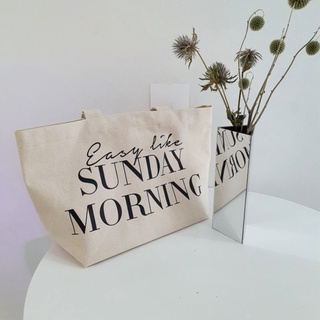 Sunday Morning Canvas Bag