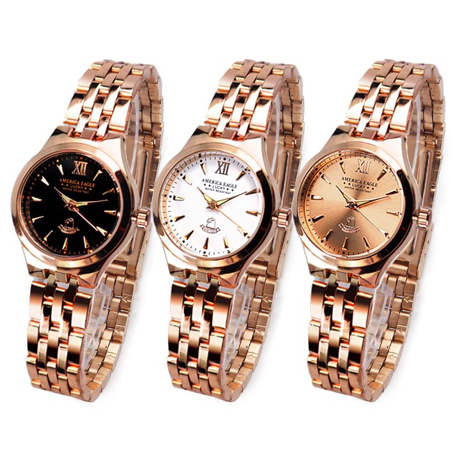 นาฬิกา 🔥AMERICA EAGLE🔥 สำหรับผู้หญิง สายสแตนเลส รุ่น AE021L ของแท้ กันน้ำ ฟรีกล่อง มีจ่ายเงินปลายทาง