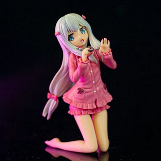 ฟิกเกอร์อนิเมะ Eromanga Sensei Izumi Sagiri ขนาด 12 ซม. โมเดลของเล่น PVC สีชมพู น่ารัก ของขวัญ สําหรับสะสม