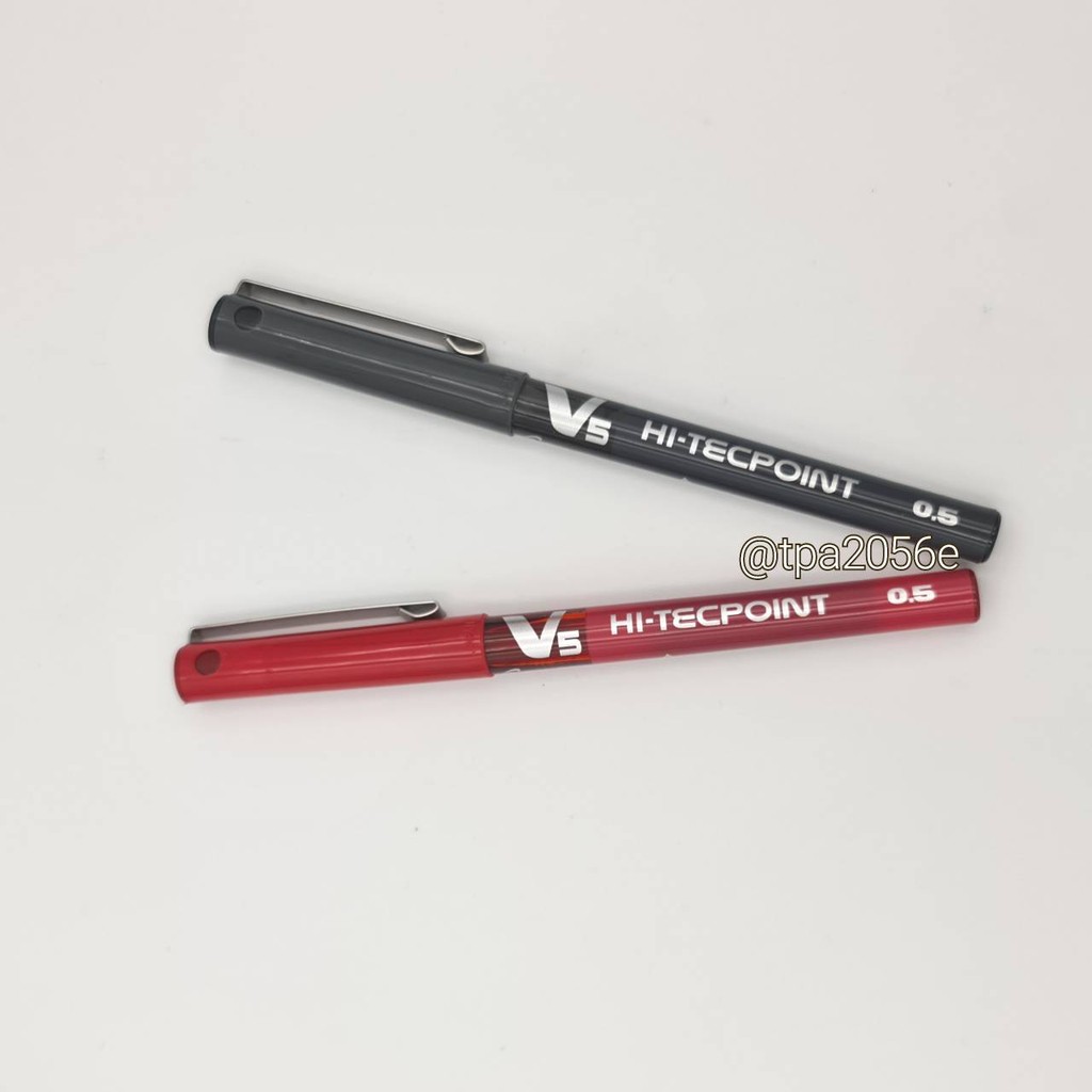 ปากกามาร์ค v.5 ปากกามาร์คสำหรับสักคิ้ว ปากกามี2สี ดำ แดง ขนาด 0.5