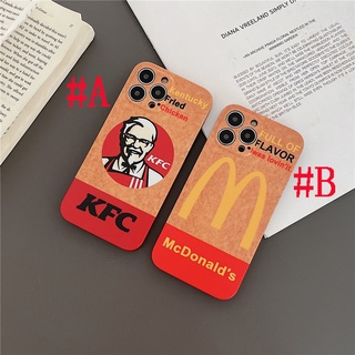 เคสไอโฟน เคสซิลิโคน iPhone 14 Pro Max iPhone 13 Pro Max iPhone 12 Pro Max iPhone 11 Pro Max X XR XS Max Creative KFC &amp; McDonalds Silicone Case