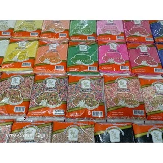 ท๊อปปิ้ง(Topping) เม็ดสีตกแต่ง โรยหน้า ขนมเค้ก ไอศกรีม เบเกอรี่ (แบบคละสี) (500 กรัม)