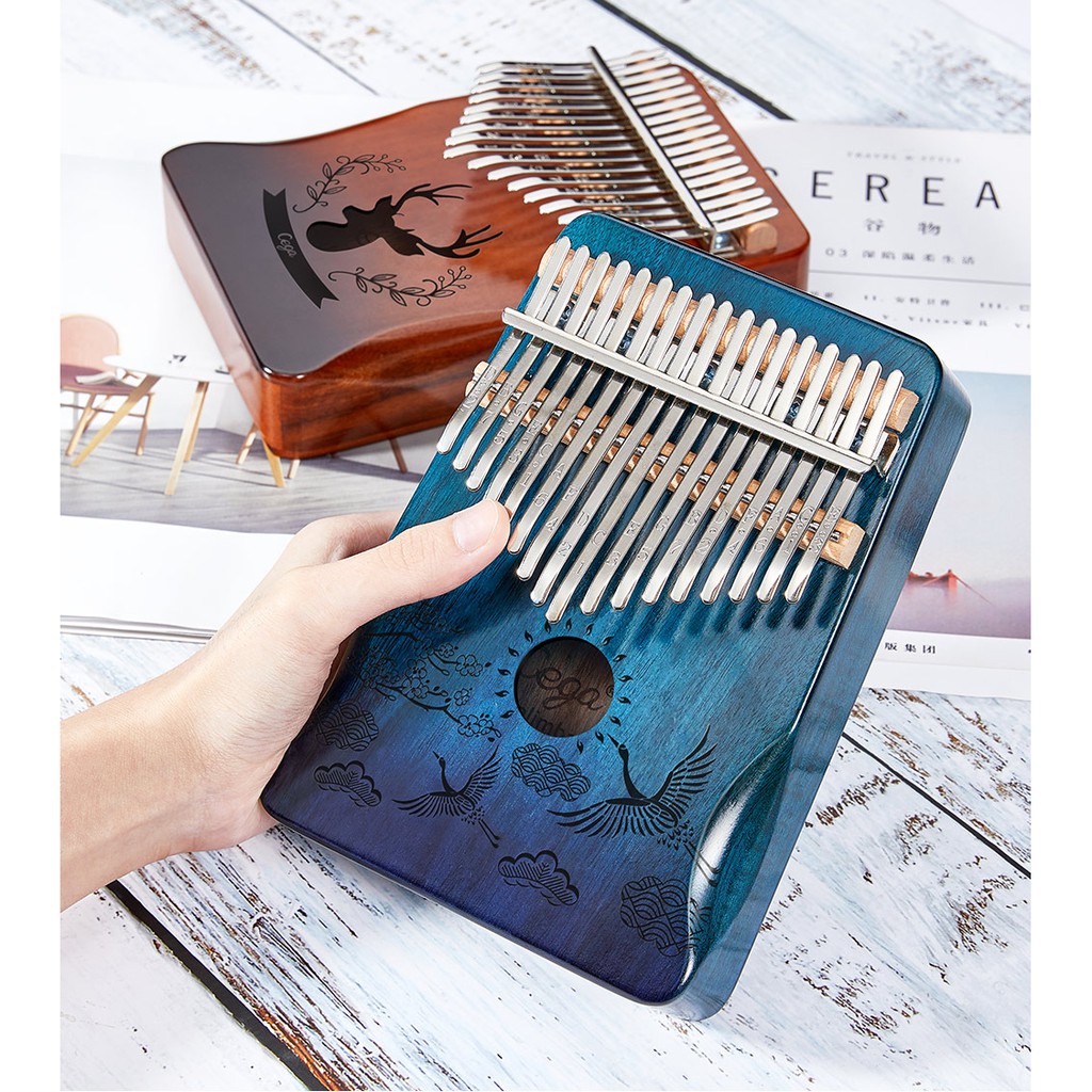 Hot Stock Kalimba Calimba 17 Keys Kalimbas Instrument Mahogany